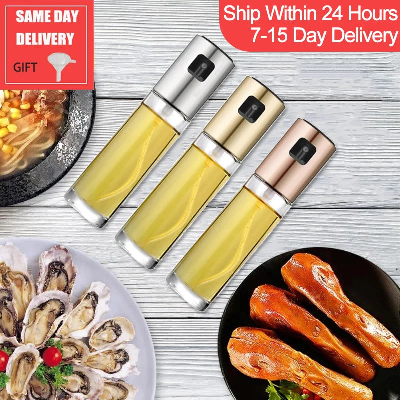 Kitchen Push Type Spray Olive Oil Sprayer