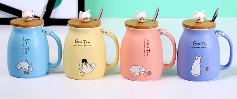 Creative color cat heat-resistant Mug