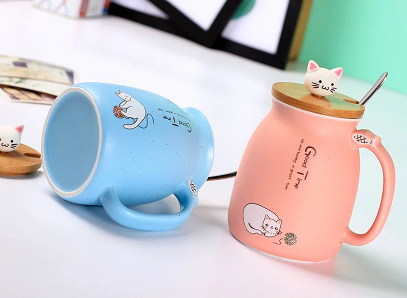 Creative color cat heat-resistant Mug