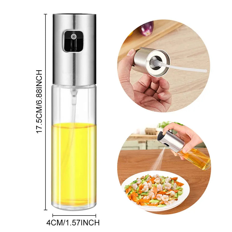 Kitchen Push Type Spray Olive Oil Sprayer