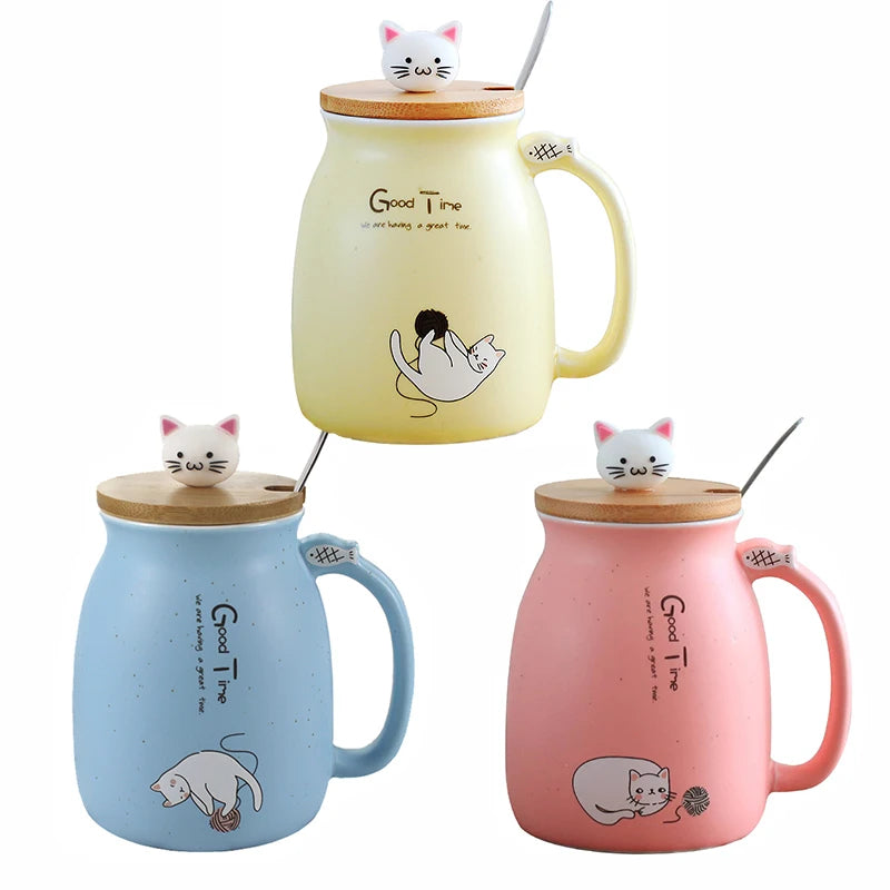 Creative color cat heat-resistant Mug