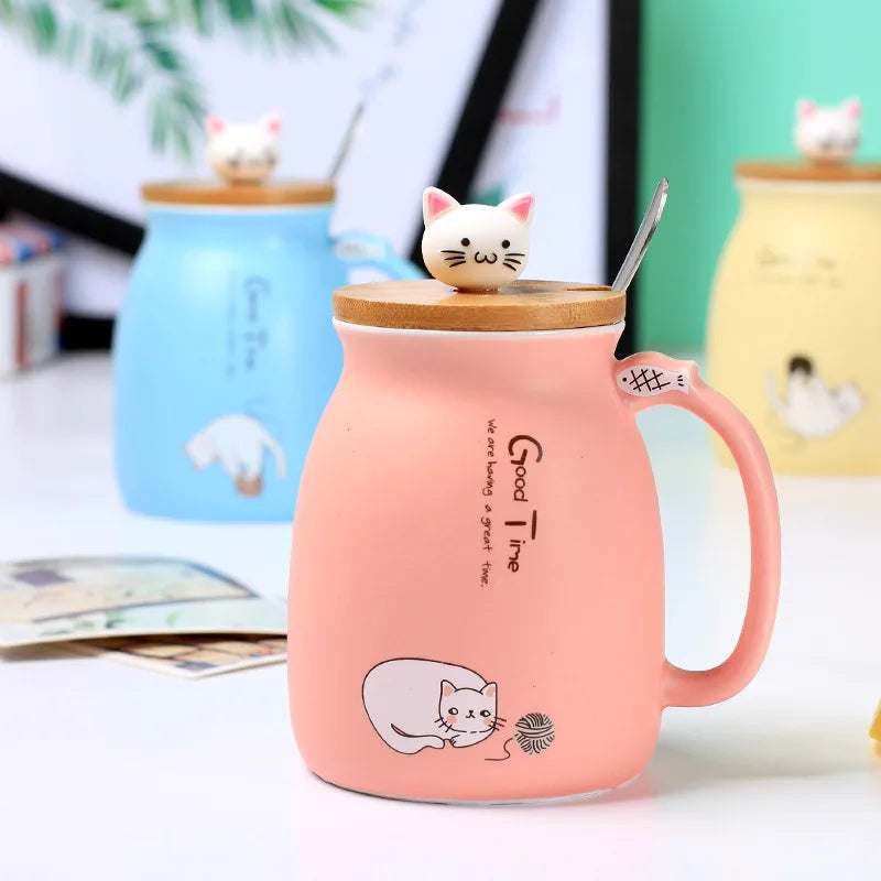 Creative color cat heat-resistant Mug