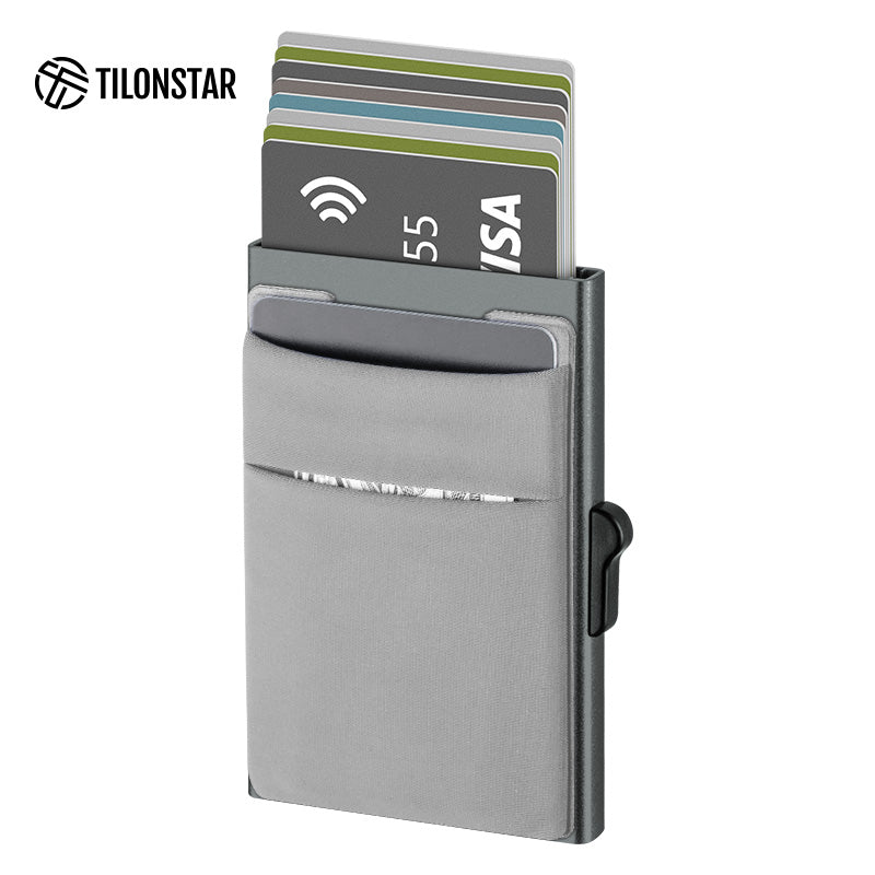 Card Case Aluminum Wallet Box Pop Up